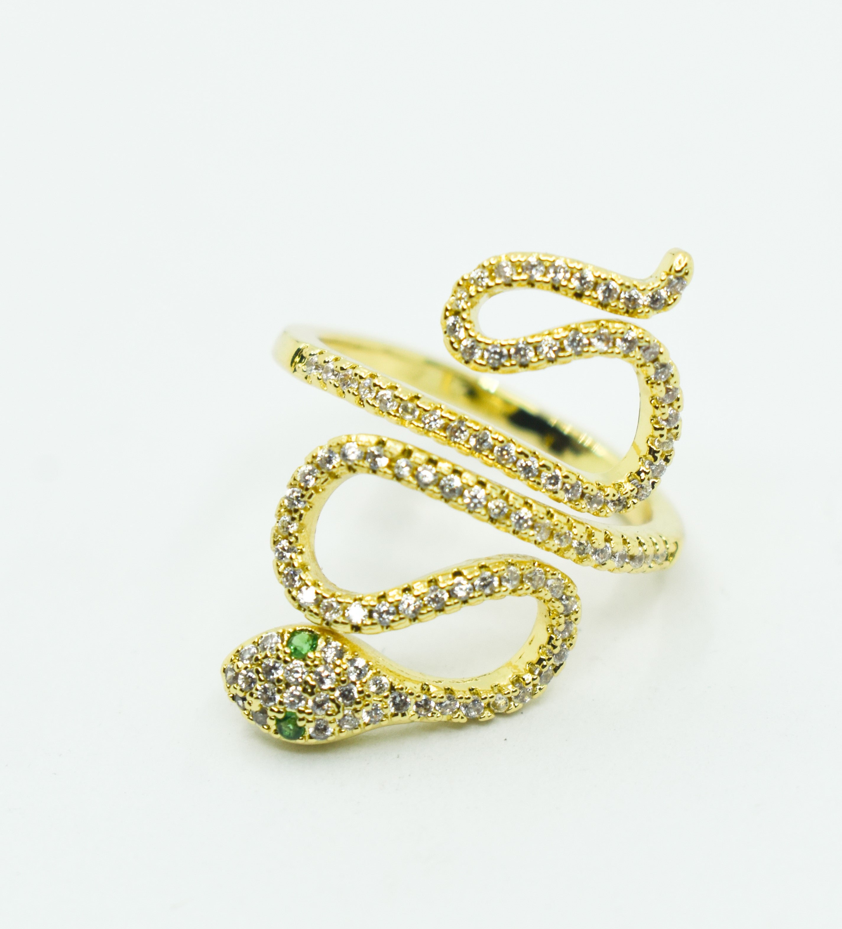 Anillo Golden Serpiente Diamantes R6392