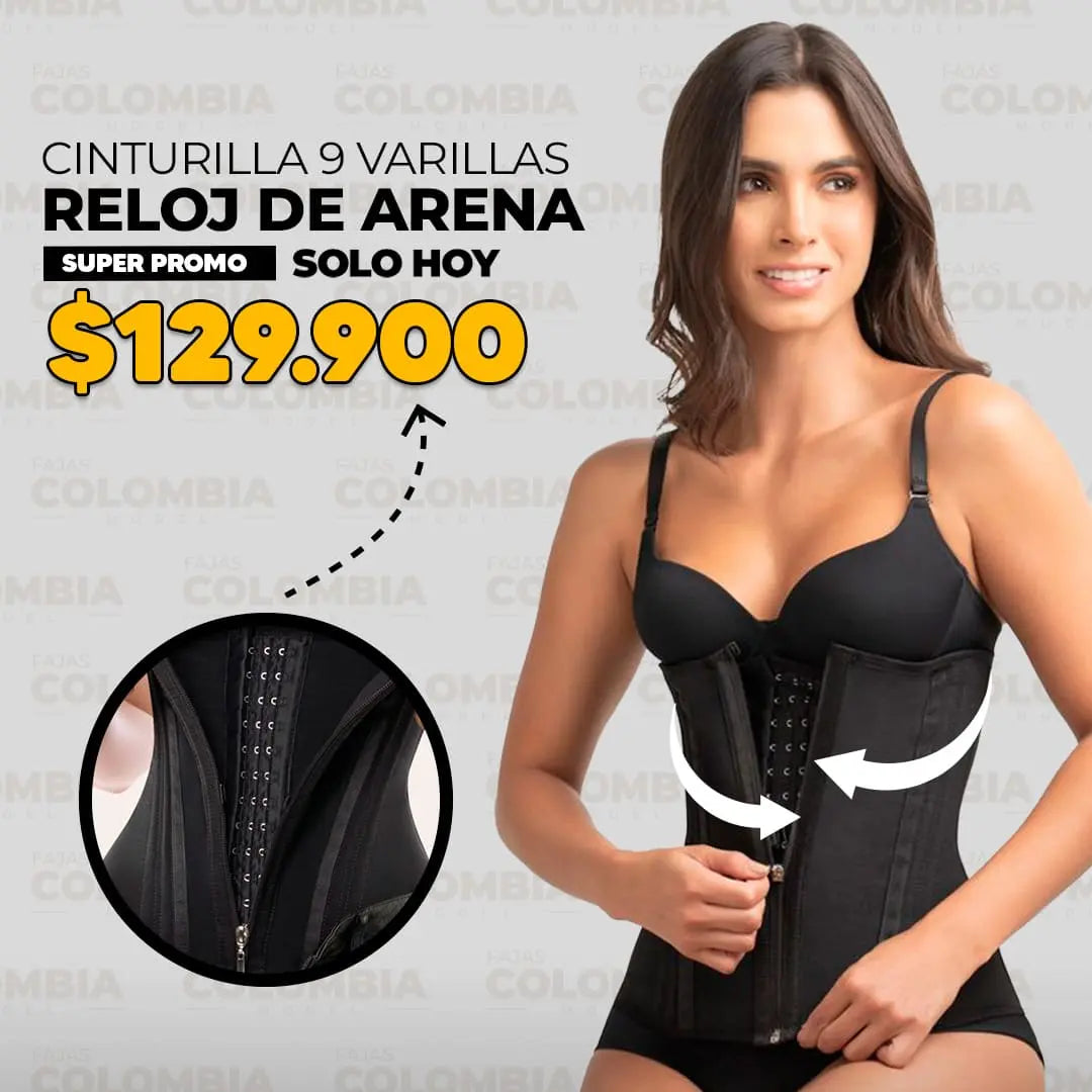 CORSET 9 VARILLAS - Reloj de Arena